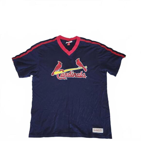 Mitchell & Ness St. Louis Cardinals Vintage Tee - Cooperstown Collection Size XL - Picture 1 of 9